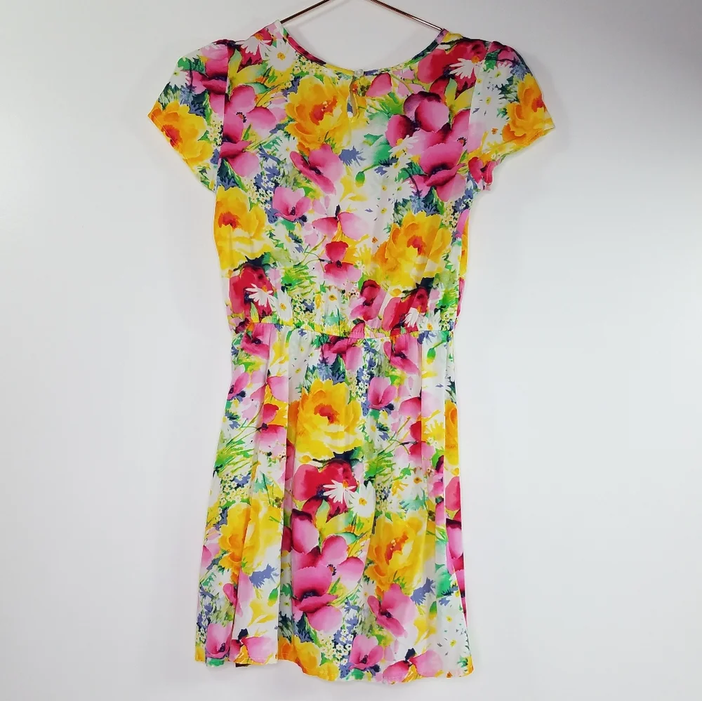 Gap Kids Short Sleeve Floral Spring Dress Size XL (12)